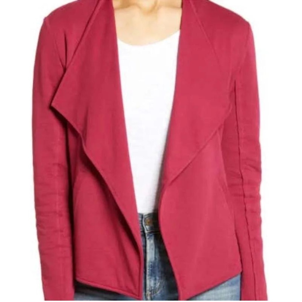 Caslon Drape Collar Knit Blazer